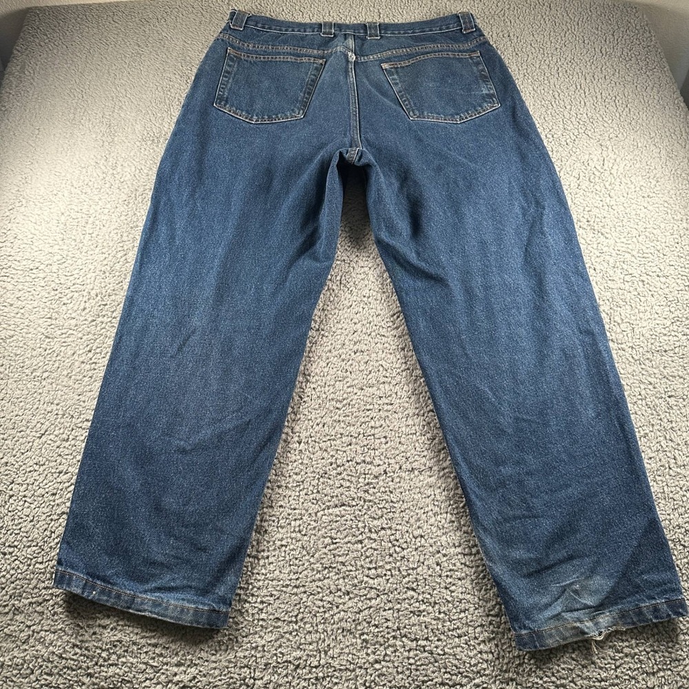 Polar Skate Co Jeans Mens 36x34 Baggy Leg Relaxed Fit Blue Distressed Skater - Picture 11 of 16